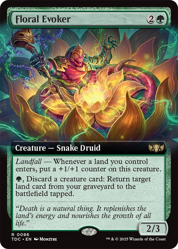 Floral Evoker (Extended Art) [TDC - 86] - Cartes Sportives Rive Sud