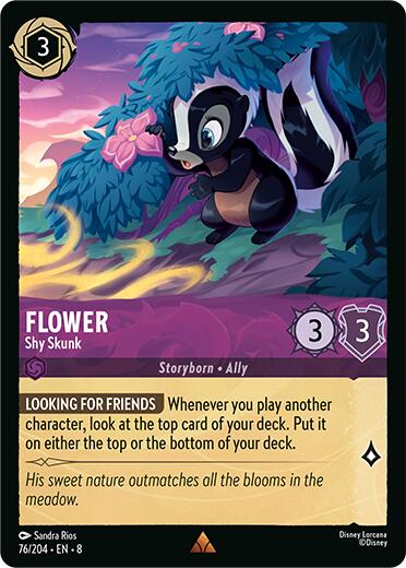 Flower - Shy Skunk [8 - 76/204] - Cartes Sportives Rive Sud