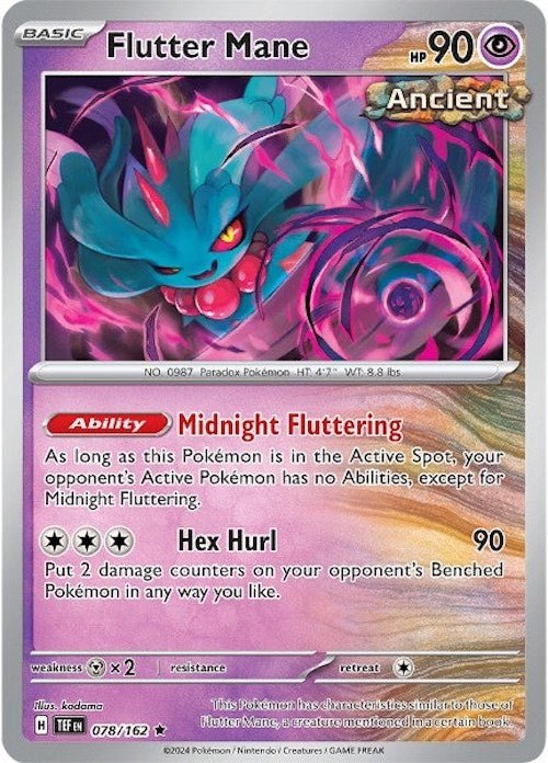 Flutter Mane [TEF - 078/162] - Cartes Sportives Rive Sud