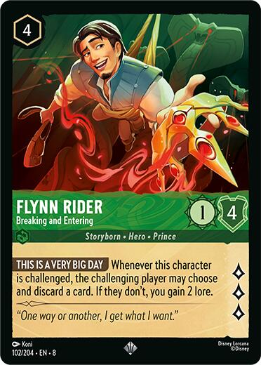 Flynn Rider - Breaking and Entering [8 - 102/204] - Cartes Sportives Rive Sud