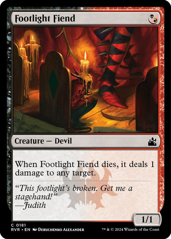 Footlight Fiend [RVR - 181] - Cartes Sportives Rive Sud