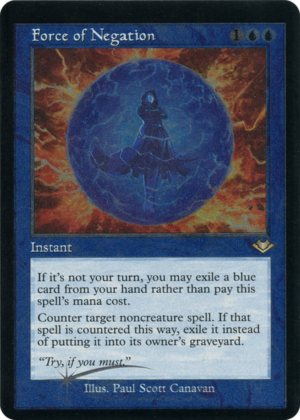 Force of Negation (Retro Frame) (Foil Etched) [MH1 - 9] - Cartes Sportives Rive Sud