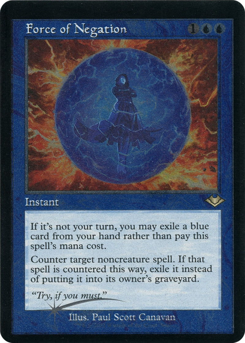 Force of Negation (Retro Frame) (Foil Etched) [MH1 - 9] - Cartes Sportives Rive Sud