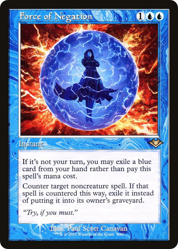 Force of Negation (Retro Frame) [MH1 - 9] - Cartes Sportives Rive Sud