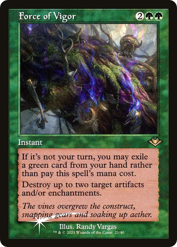 Force of Vigor (Retro Frame) [MH1 - 21] - Cartes Sportives Rive Sud