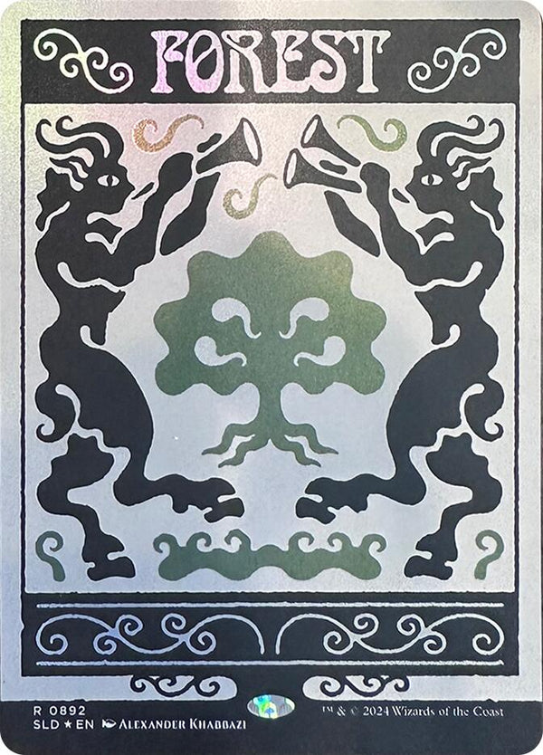 Forest (0892) (Rainbow Foil) [SLD - 892] - Cartes Sportives Rive Sud