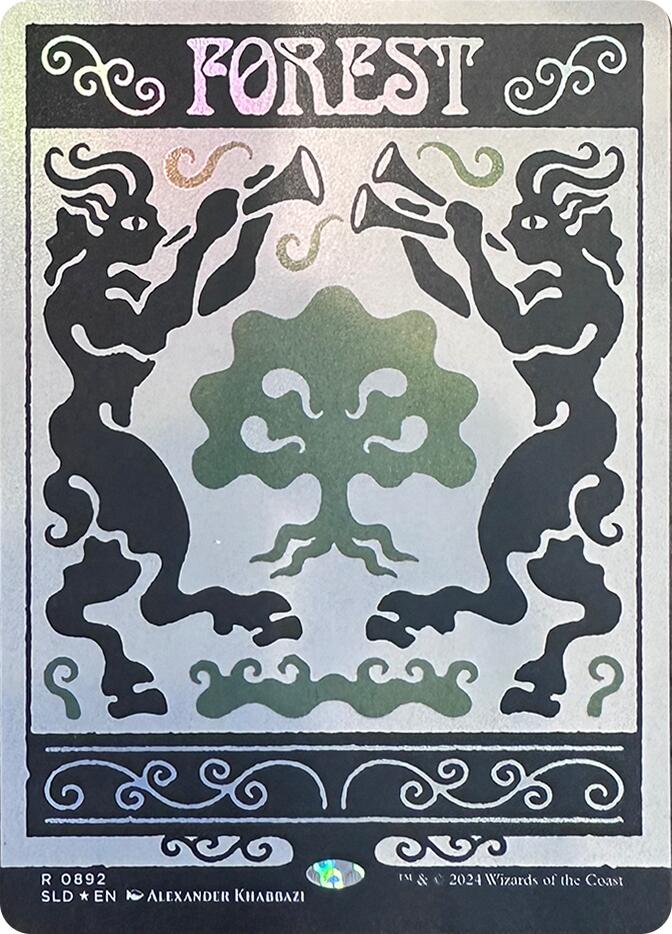 Forest (0892) (Rainbow Foil) [SLD - 892] - Cartes Sportives Rive Sud