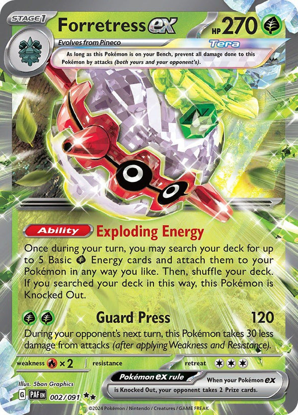 Forretress ex - 002/091 [PAF - 002/091] - Cartes Sportives Rive Sud