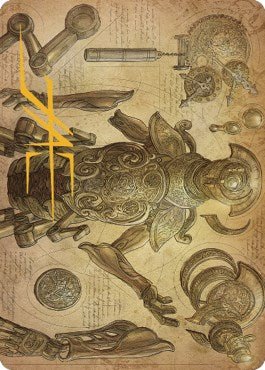 Foundry Inspector Art Card (Gold - Stamped Signature) [ASBRO - 59] - Cartes Sportives Rive Sud