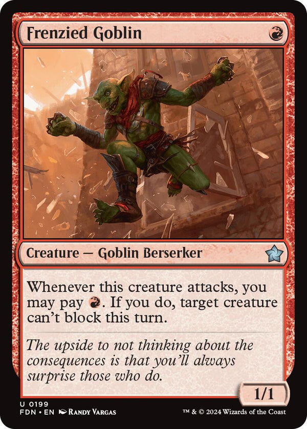 Frenzied Goblin [FDN - 199] - Cartes Sportives Rive Sud