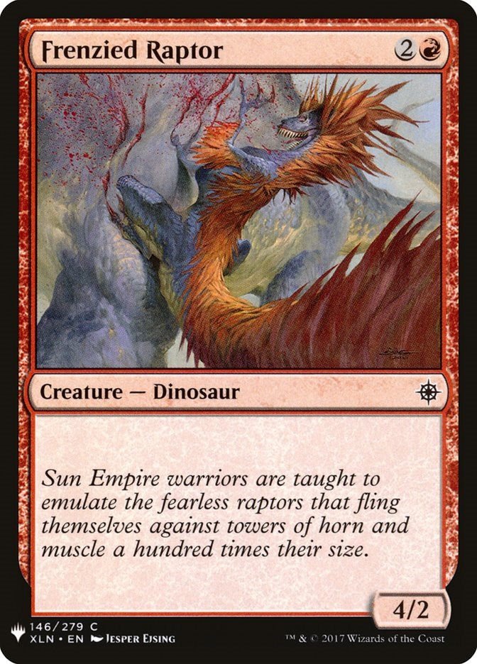 Frenzied Raptor [LIST - 146] - Cartes Sportives Rive Sud