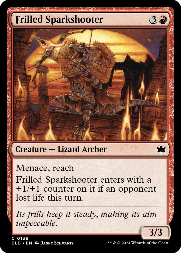 Frilled Sparkshooter [BLB - 136] - Cartes Sportives Rive Sud