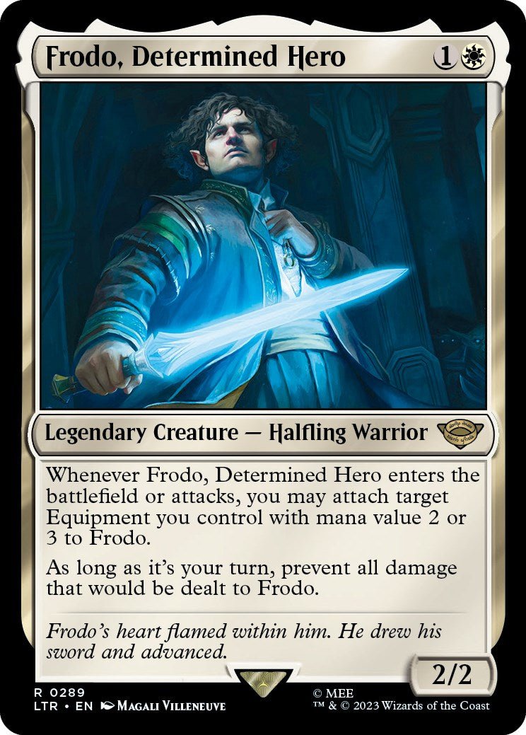Frodo, Determined Hero [LTR - 289] - Cartes Sportives Rive Sud
