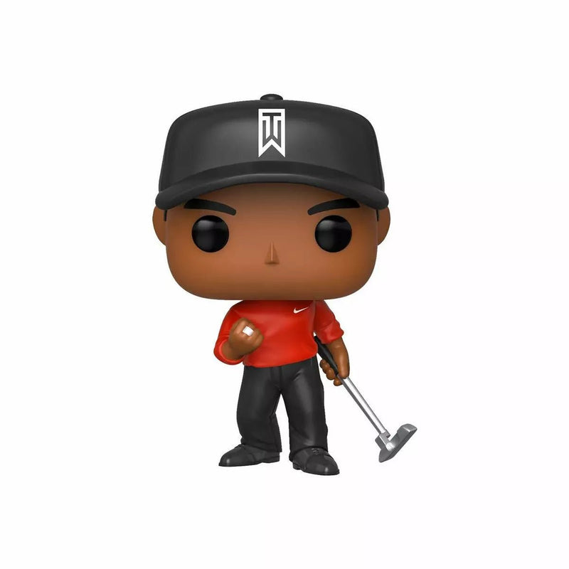 Funko Pop Tiger Woods Red Shirt 01 - Cartes Sportives Rive Sud