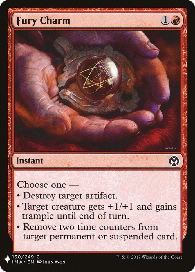 Fury Charm [LIST - 130] - Cartes Sportives Rive Sud