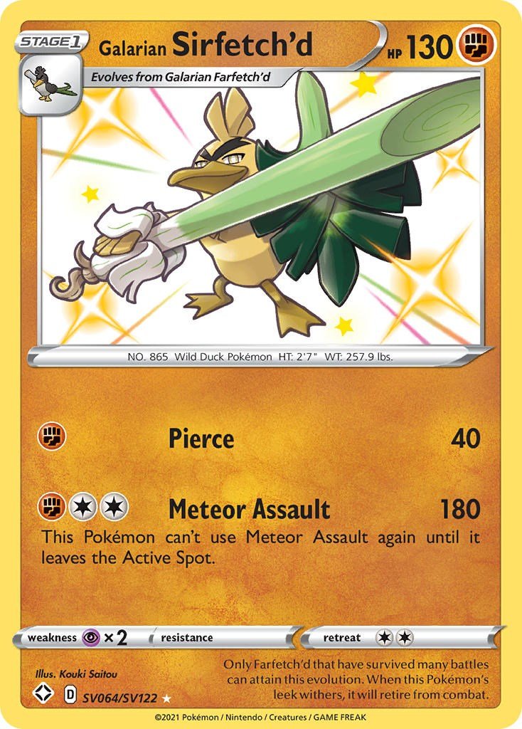 Galarian Sirfetch'd [SHFSV - SV064/SV122] - Cartes Sportives Rive Sud