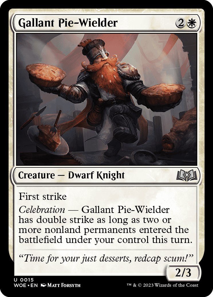 Gallant Pie - Wielder [WOE - 15] - Cartes Sportives Rive Sud