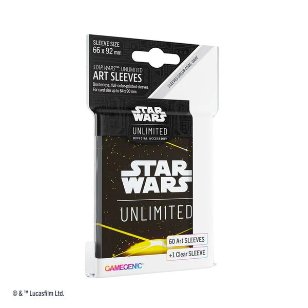 GameGenic Star Wars Unlimited Art Sleeves Card Back Yellow - Cartes Sportives Rive Sud