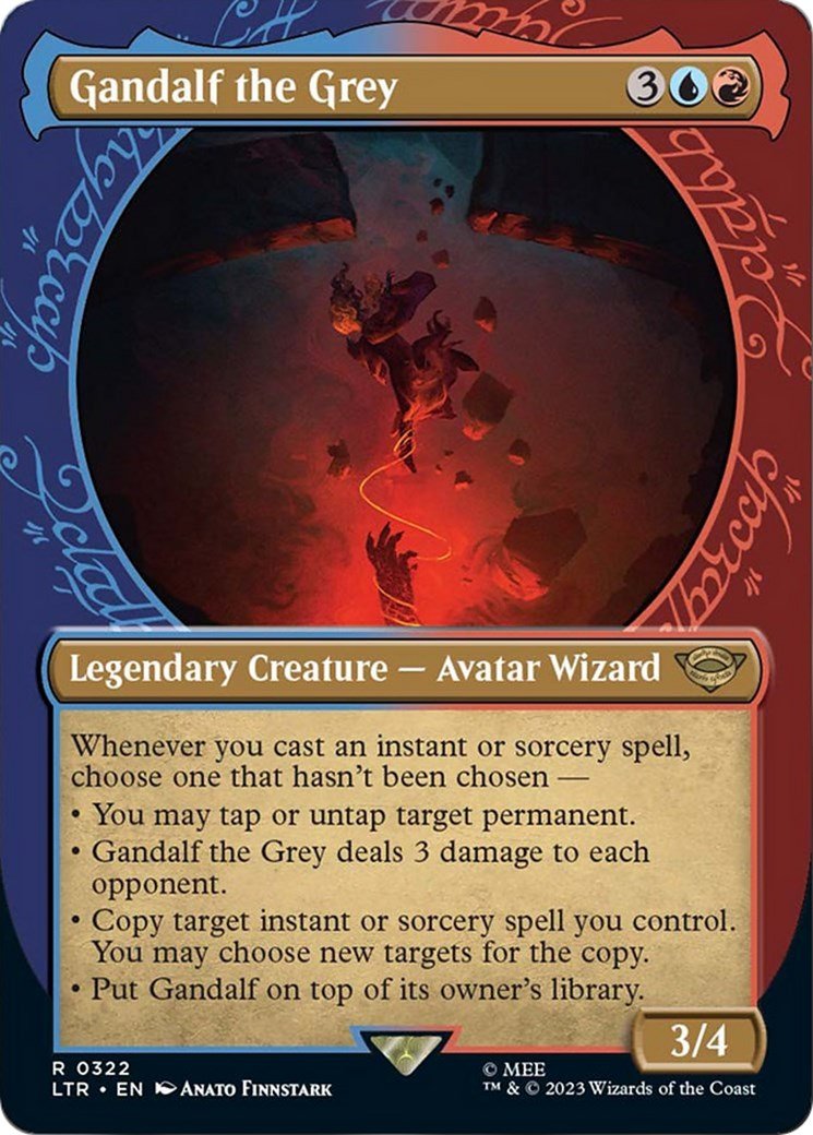 Gandalf the Grey (Showcase) [LTR - 322] - Cartes Sportives Rive Sud