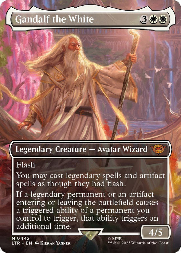 Gandalf the White (Borderless) [LTR - 442] - Cartes Sportives Rive Sud