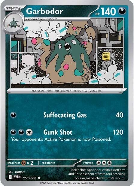 Garbodor [WHT - 060/086] - Cartes Sportives Rive Sud