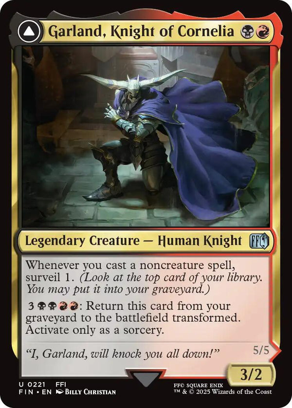 Garland, Knight of Cornelia [FIN - 221] - Cartes Sportives Rive Sud