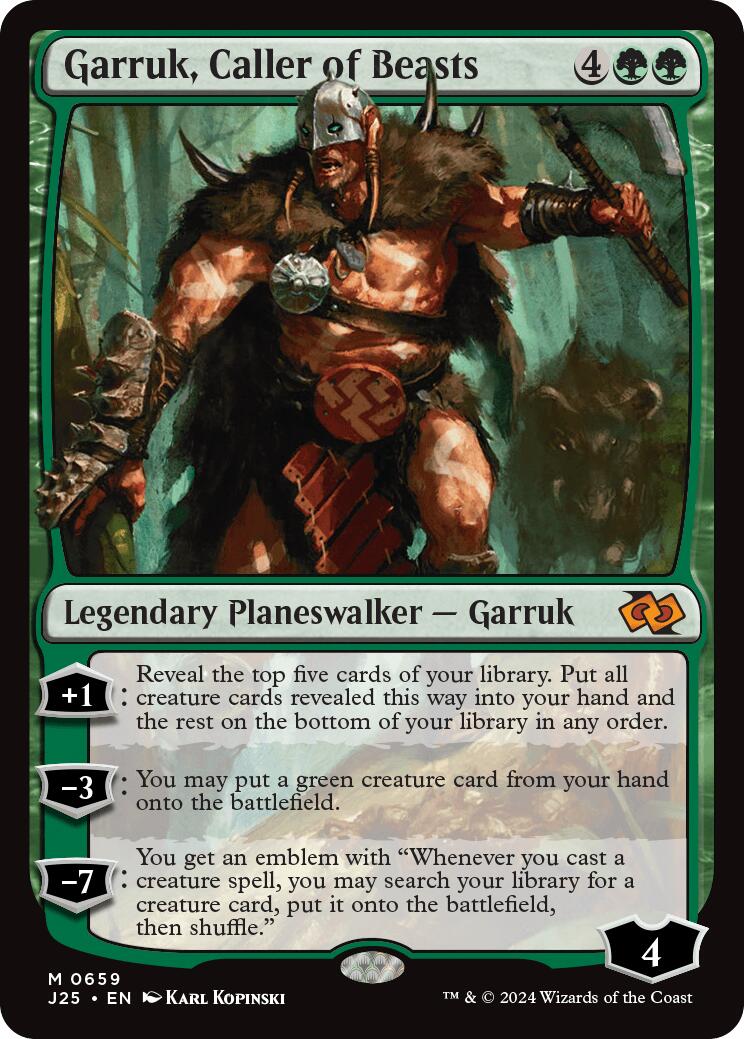 Garruk, Caller of Beasts [J25 - 659] - Cartes Sportives Rive Sud