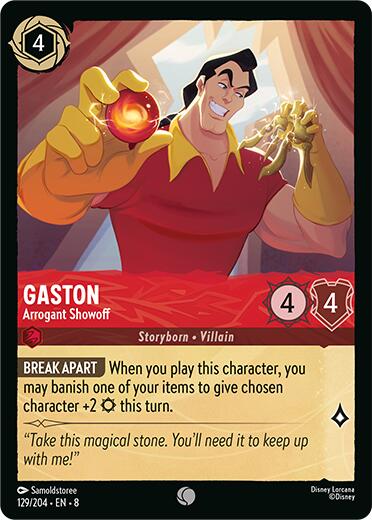 Gaston - Arrogant Showoff [8 - 129/204] - Cartes Sportives Rive Sud