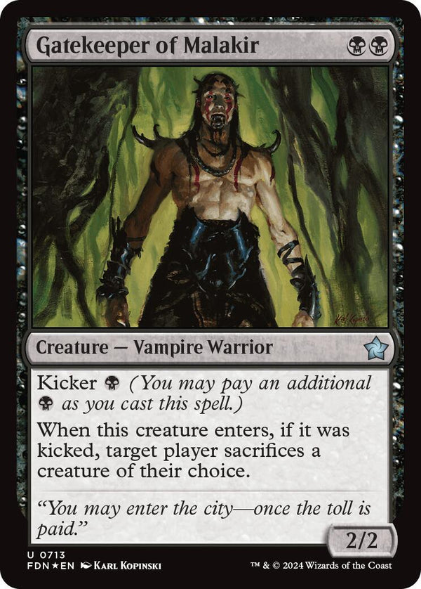Gatekeeper of Malakir [FDN - 713] - Cartes Sportives Rive Sud