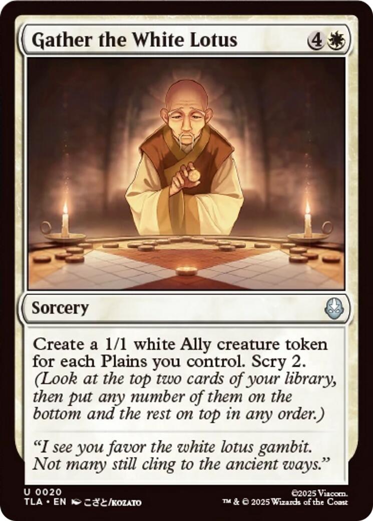 Gather the White Lotus [TLA - 20] - Cartes Sportives Rive Sud