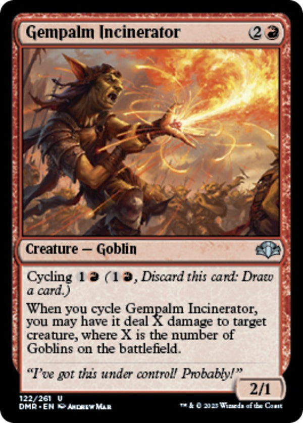 Gempalm Incinerator [DMR - 122] - Cartes Sportives Rive Sud