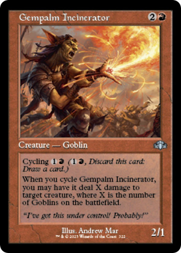Gempalm Incinerator (Retro Frame) [DMR - 322] - Cartes Sportives Rive Sud