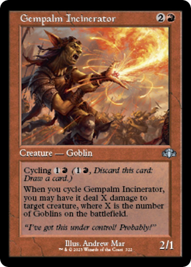 Gempalm Incinerator (Retro Frame) [DMR - 322] - Cartes Sportives Rive Sud