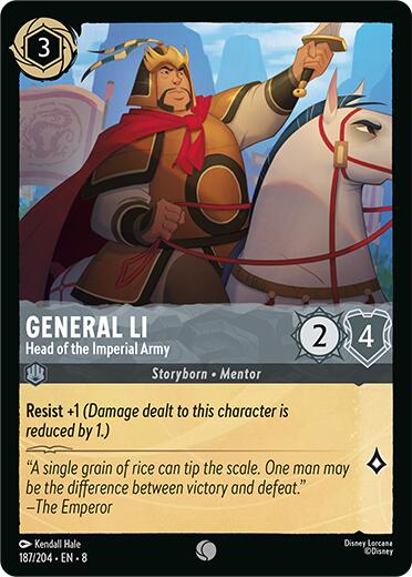 General Li - Head of the Imperial Army [8 - 187/204] - Cartes Sportives Rive Sud