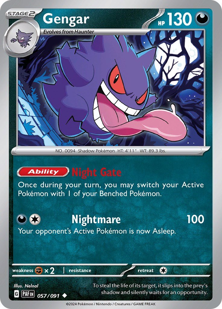 Gengar [PAF - 057/091] - Cartes Sportives Rive Sud