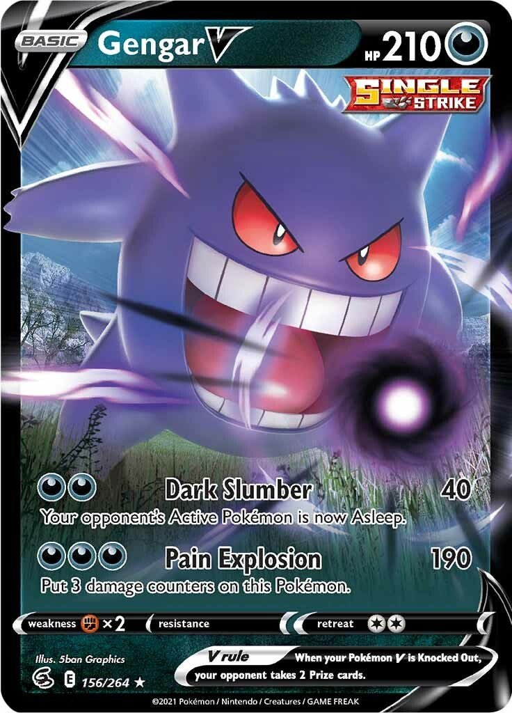 Gengar V [SWSH08 - 156/264] - Cartes Sportives Rive Sud