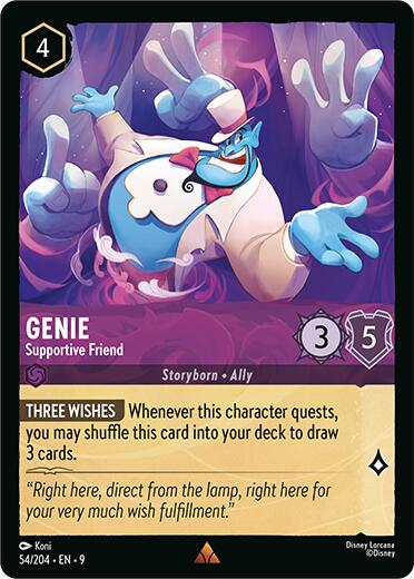 Genie - Supportive Friend [9 - 54/204] - Cartes Sportives Rive Sud