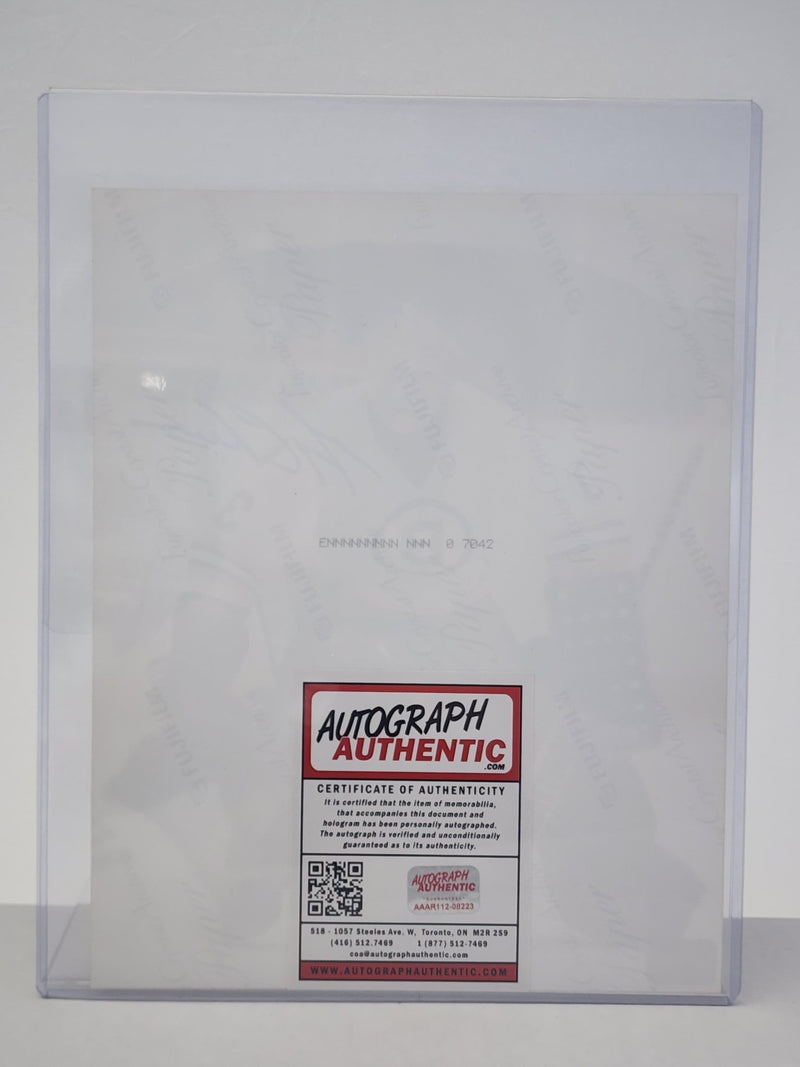 Gerru Cheecers Picture Autographed Authenticated 8X10 - Cartes Sportives Rive Sud