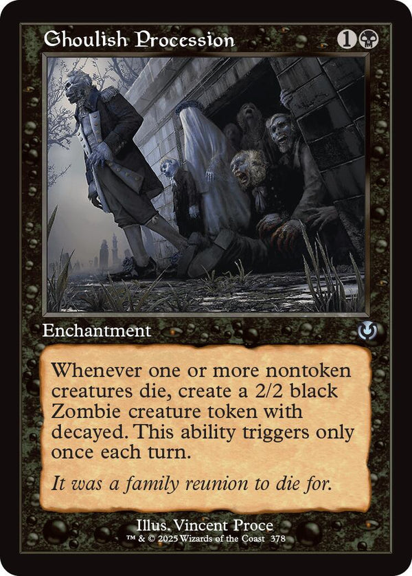 Ghoulish Procession (Retro Frame) [INR - 378] - Cartes Sportives Rive Sud