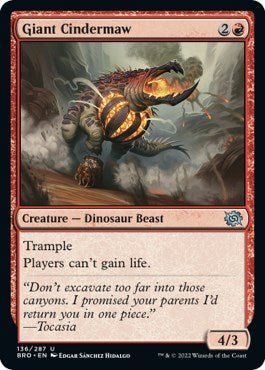 Giant Cindermaw [BRO - 136] - Cartes Sportives Rive Sud