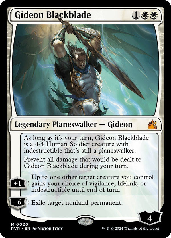 Gideon Blackblade [RVR - 20] - Cartes Sportives Rive Sud