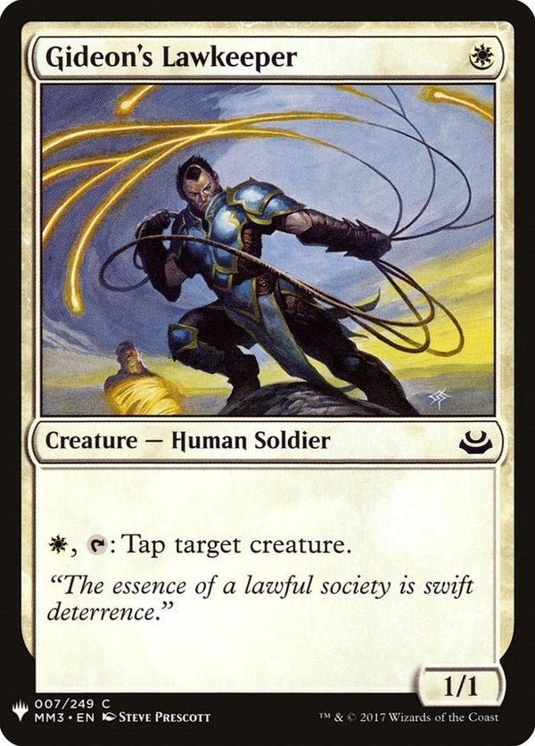 Gideon's Lawkeeper [LIST - 7] - Cartes Sportives Rive Sud