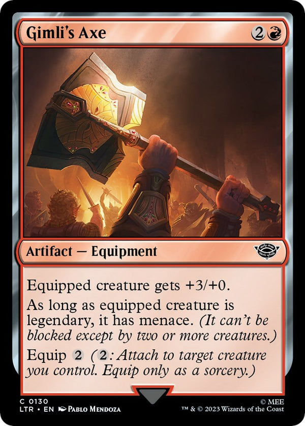 Gimli's Axe [LTR - 130] - Cartes Sportives Rive Sud