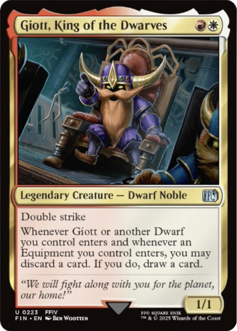 Giott, King of the Dwarves [FIN - 223] - Cartes Sportives Rive Sud