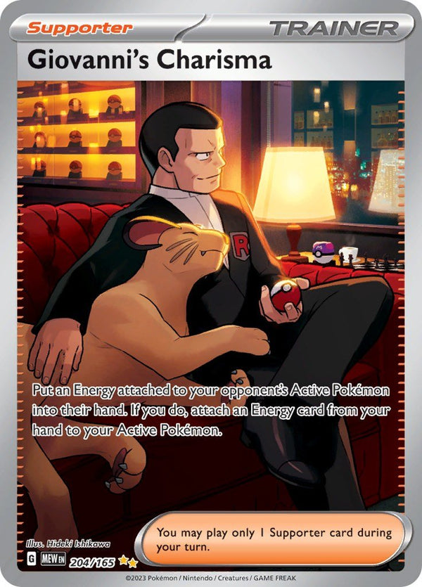 Giovanni's Charisma - 204/165 [MEW - 204/165] - Cartes Sportives Rive Sud