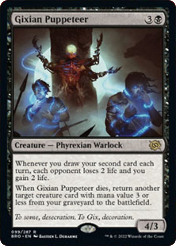 Gixian Puppeteer [BRO - 99] - Cartes Sportives Rive Sud