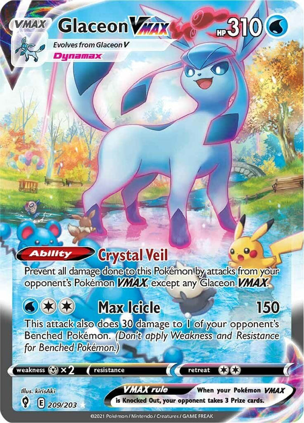 Glaceon VMAX (Alternate Art Secret) [SWSH07 - 209/203] - Cartes Sportives Rive Sud
