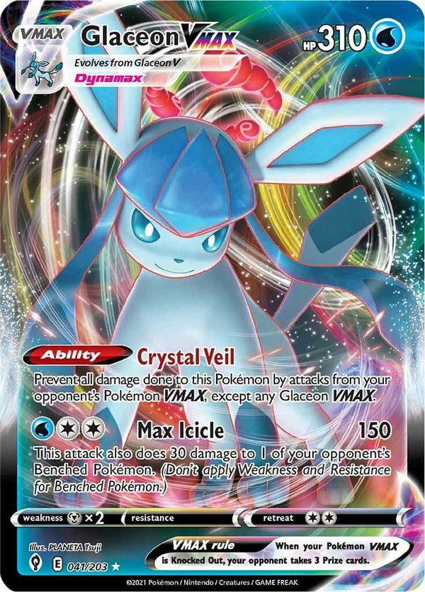 Glaceon VMAX [SWSH07 - 041/203] - Cartes Sportives Rive Sud
