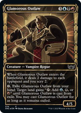 Glamorous Outlaw (Gilded Foil) [SNC - 374] - Cartes Sportives Rive Sud