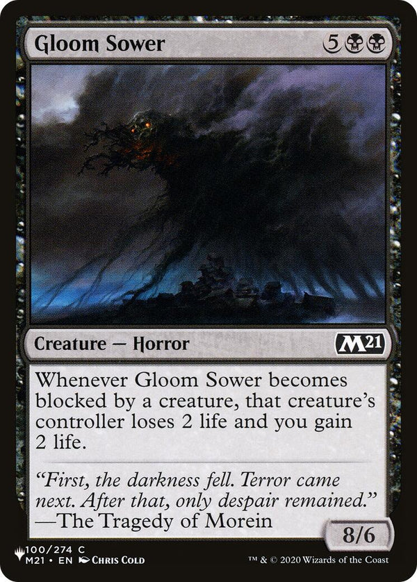 Gloom Sower [LIST - 100/274] - Cartes Sportives Rive Sud